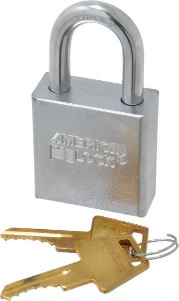 American Lock A5200 Padlock: Steel, Keyed Different, 1-3/4" Wide 