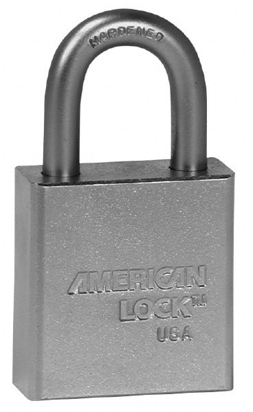 American Lock A5202KA43737 Padlock: Steel, Keyed Alike, 1-3/4" Wide 