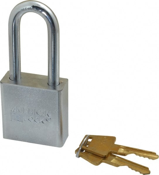 American Lock A5201 Padlock: Steel, Keyed Different, 1-3/4" Wide 