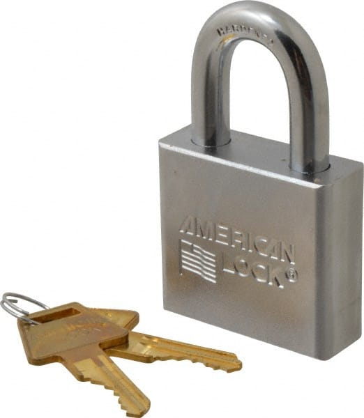 American Lock A5260 Padlock: Brass & Steel, Keyed Different, 1-1/2" Wide 