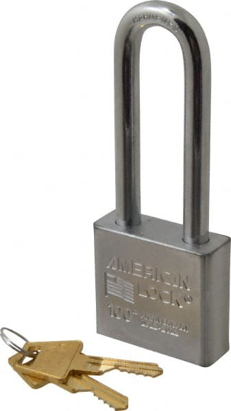 American Lock A5262 Padlock: Steel, Keyed Different, 2" Wide 