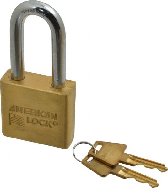 American Lock A5571 KD Padlock: Brass & Steel, Keyed Different, 2" Wide 