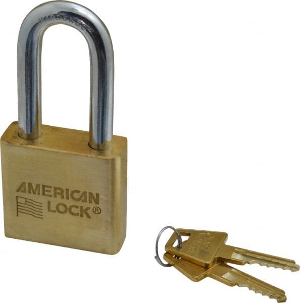 American Lock A5571KA54567 Padlock: Brass & Steel, Keyed Alike, 2" Wide 