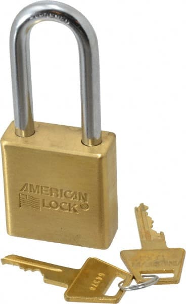 American Lock A5561 KD Padlock: Brass & Steel, Keyed Different, 1-3/4" Wide 