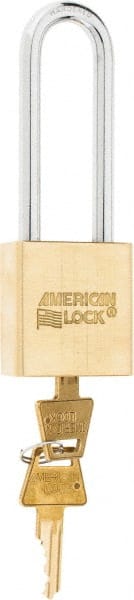 American Lock A5562KA46486 Padlock: Brass & Steel, Keyed Alike, 1-3/4" Wide 