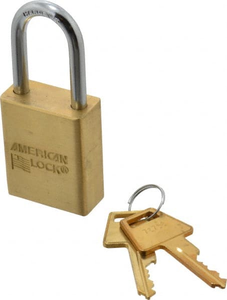 American Lock A5531 KD Padlock: Brass & Steel, Keyed Different, 1-1/2" Wide 