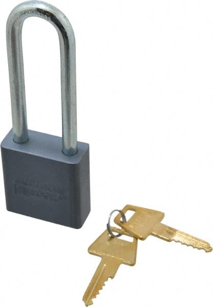 American Lock A12KA22447 Padlock: Aluminum, Keyed Alike, 1-3/4" Wide 