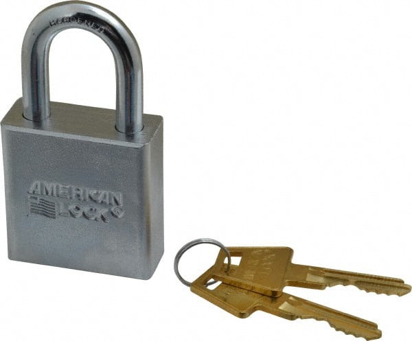 American Lock A6200 Padlock: Steel, Keyed Different, 1-3/4" Wide 