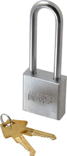 American Lock A6202KA85815 Padlock: Steel, Keyed Alike, 1-3/4" Wide 