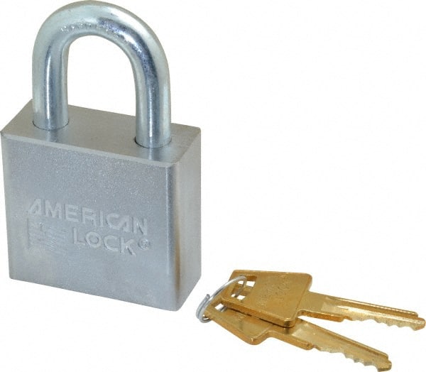 American Lock A50KA27557 Padlock: Steel, Keyed Alike, 2" Wide 