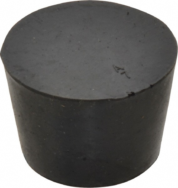 1-3/16" Small End, 1-29/64" Large End Diam, Size 7, Tapered Rubber Stopper