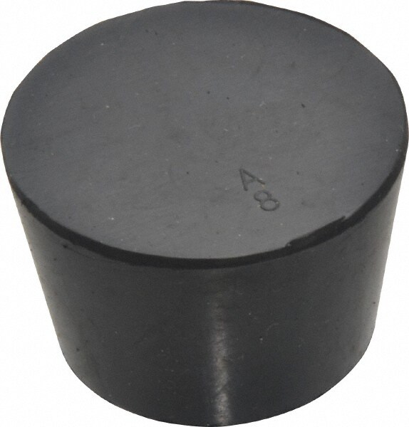 1-19/64" Small End, 1-39/64" Large End Diam, Size 8, Tapered Rubber Stopper