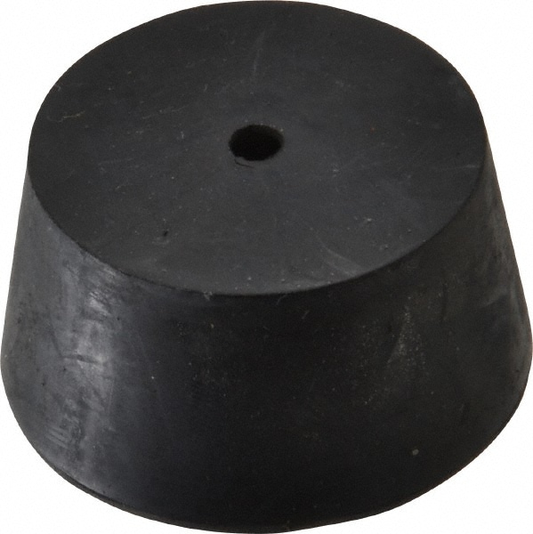 #10, 1-21/32 Small to 1-31/32 Large End Diam, Tapered Rubber Stopper with Hole