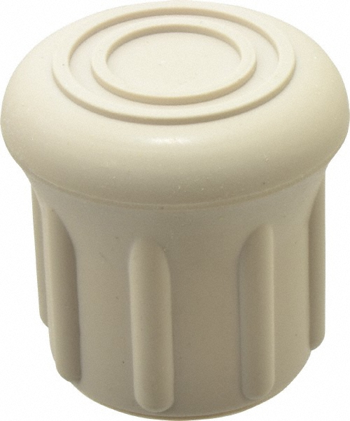 1" ID, Rubber Crutch Tip - 1-19/32" Overall Height