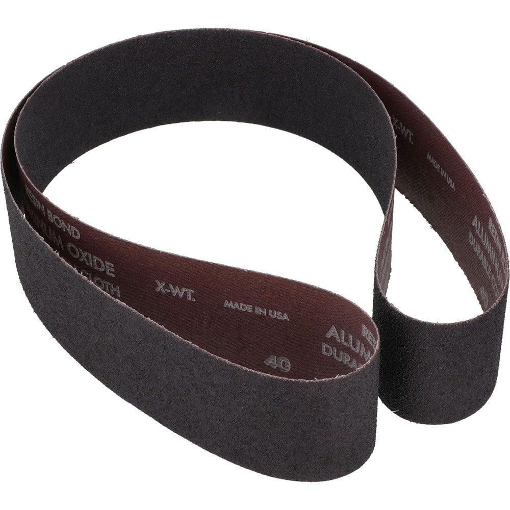Abrasive Belt: 2-1/2" Wide, 60" OAL, 40 Grit, Aluminum Oxide