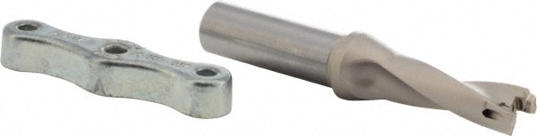 Iscar 3200455 Replaceable Tip Drill: 0.551 to 0.567 Drill Dia, 1.65" Max Depth, 0.625 Weldon Flat Shank Image