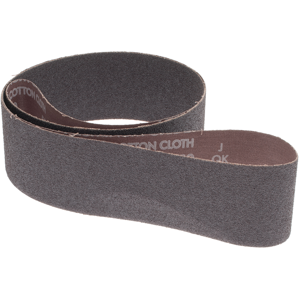 Abrasive Belt: 2-1/2" Wide, 60" OAL, 50 Grit, Aluminum Oxide - Coated, Coarse Grade, X Weighted, Dry,  Series R228