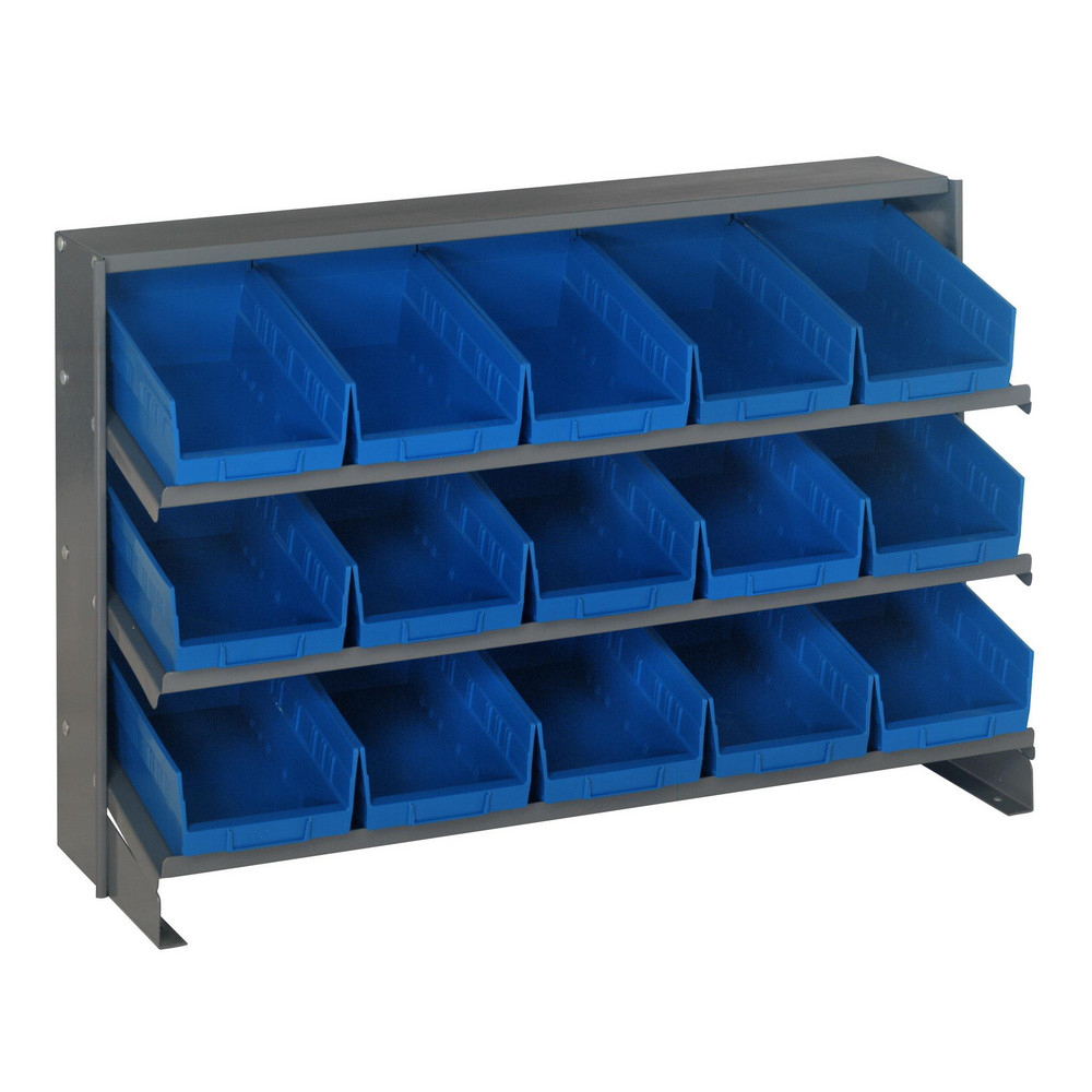Quantum Storage Bench Pick Rack Bench Stand with Bins, 240 lb
