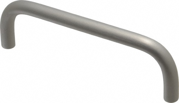 8-32 Internal Thread, 5/16" Handle Diam, Clear Anodized Aluminum Drawer Pull