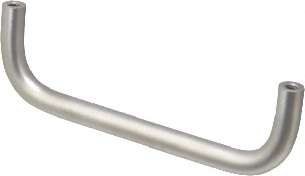 8-32 Internal Thread, 5/16" Handle Diam, Plain Stainless Steel Drawer Pull