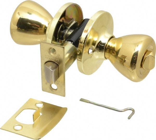 Value Collection 3007B Bright Brass Privacy Knob Lockset Image