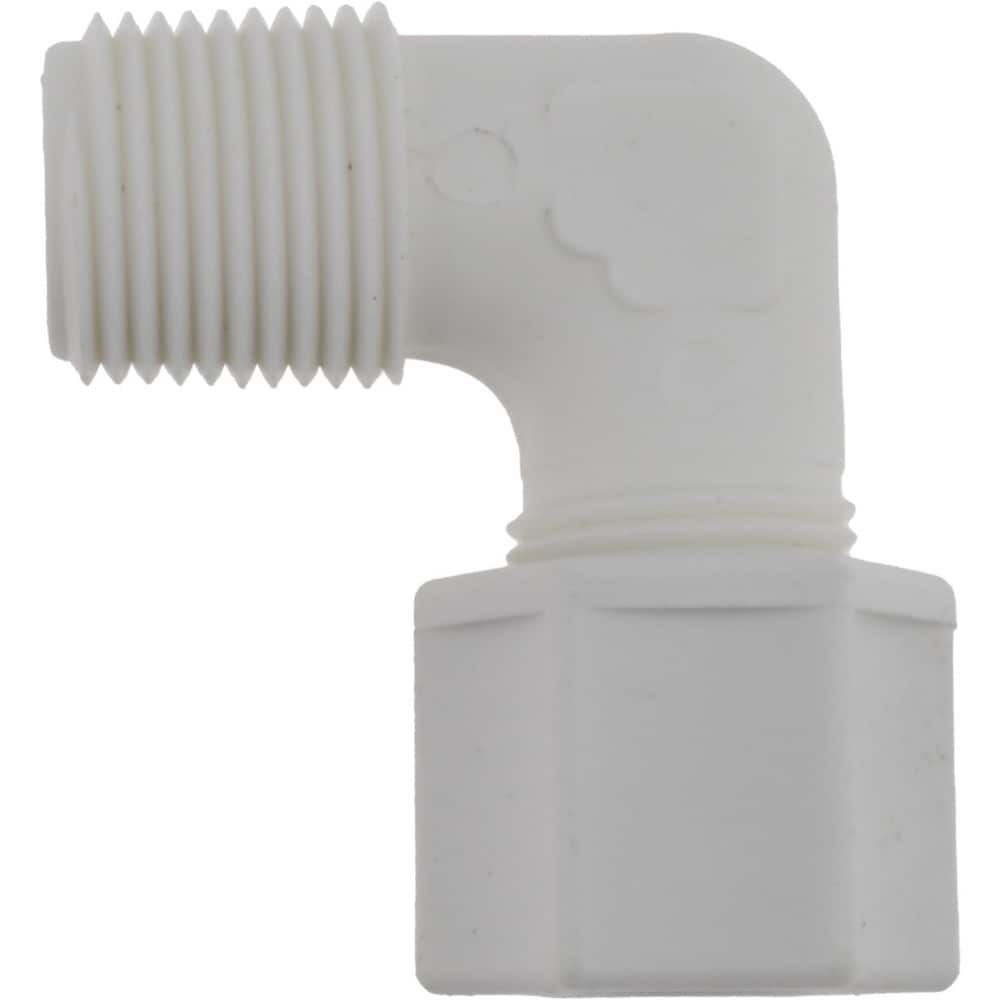 Compression Tube Connector: 3/8 & 7/16-20" Thread, 3/8" Tube OD, Compression x Compression