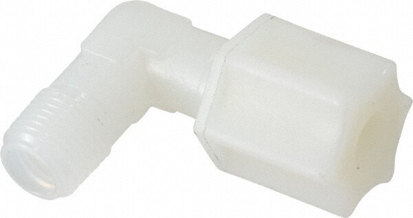 Compression Tube Male Elbow: 1/8 & 7/16-20" Thread, 1/4" Tube OD, Compression x Threaded