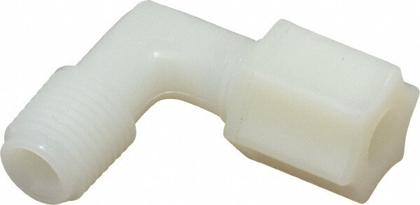Compression Tube Male Elbow: 1/2-20 & 1/4" Thread, 5/16" Tube OD, Compression x Threaded
