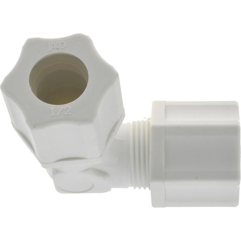 Compression Tube Union: 3/4-20" Thread, 1/2" Tube OD, Compression x Compression