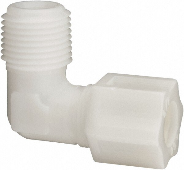Compression Tube Male Elbow: 1/2" Tube OD