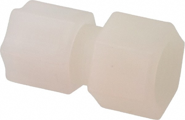 Compression Tube Connector: 1/2 & 7/16-20" Thread, 1/2" Tube OD, Compression x Threaded