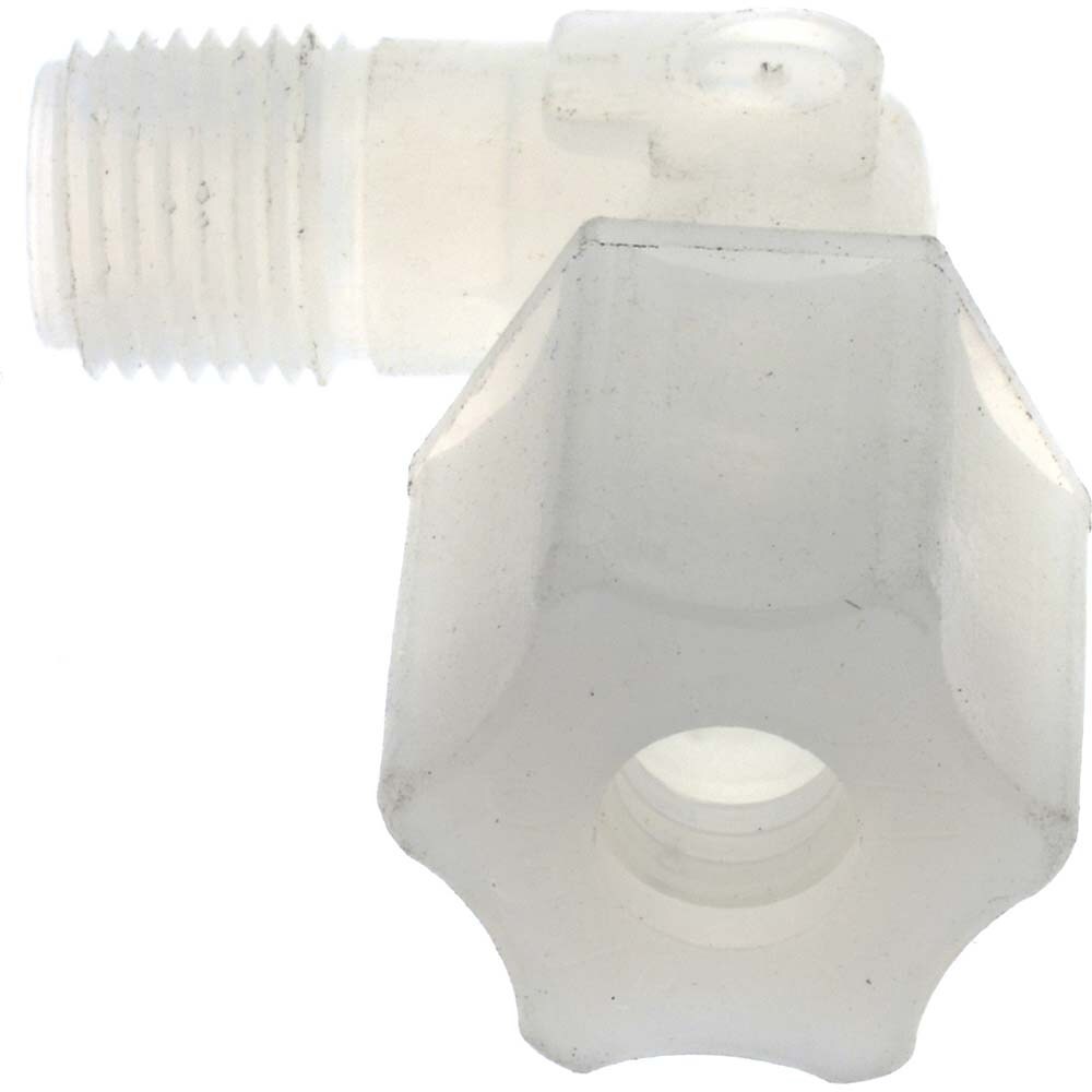 Compression Tube Male Elbow: 1/8 & 7/16-20" Thread, 1/4" Tube OD, Compression x Threaded