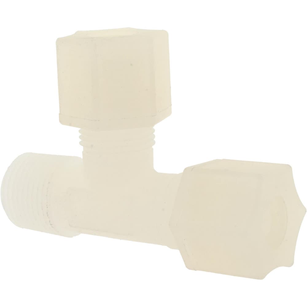 Compression Tube Male Run Tee: 3/8" Tube OD