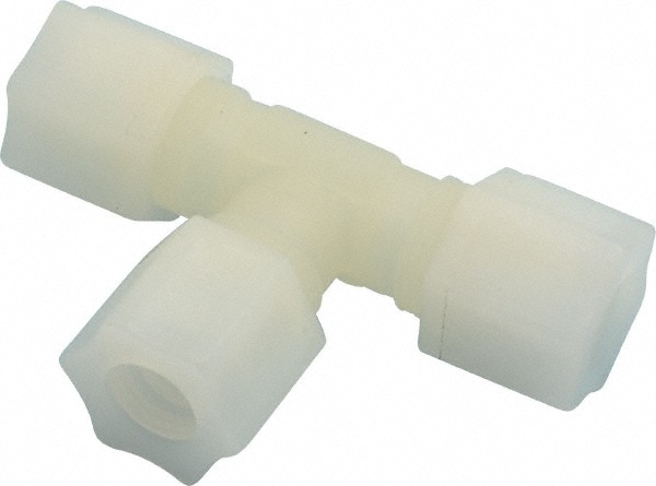 Compression Tube Union: 3/4-20" Thread, 1/2" Tube OD, Compression x Threaded
