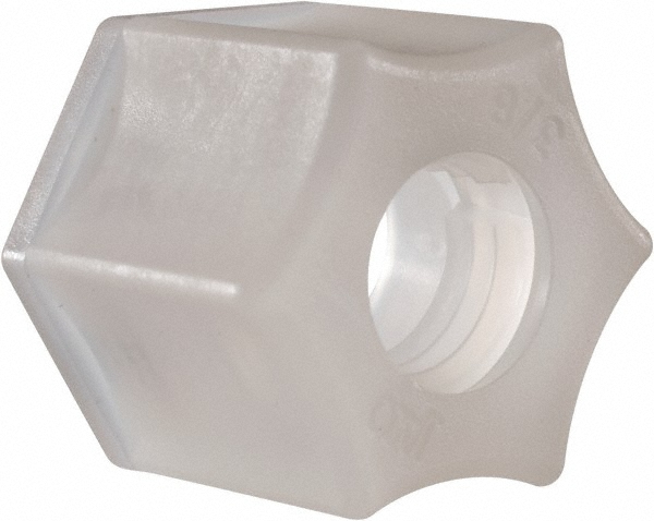 Plastic Compression Tube Fittings: Type: Nut; Tube Outside Diameter: 3/8; Material: Kynar - Kynar