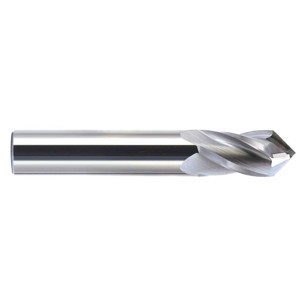 Melin Tool 11637 Drill Mill: 1/4" Dia, 3/4" LOC, 4 Flutes, 90 ° Point, Solid Carbide 