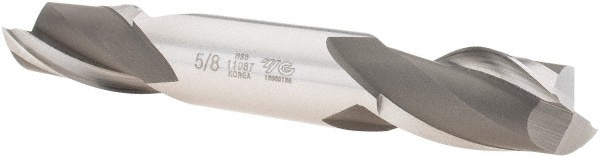 Square End Mill: 2 Flutes, High Speed Steel