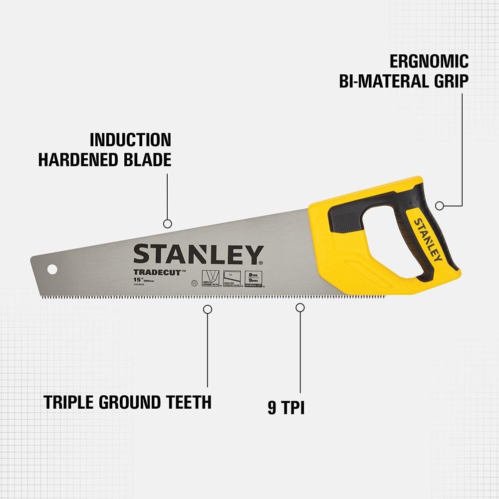 Handsaws; Tool Type: Carpenter ; Applications: Wood ; Blade Length: 15 in ; Insulated: No ; Non-sparking: No ; Teeth Per Inch: 8in
