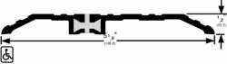 48" Long x 4-1/8" Wide x 1/2" High, Saddle Threshold