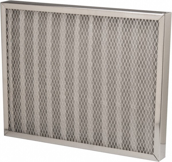 Pleated Air Filter: 16 x 20 x 2", MERV 7, 76% Efficiency