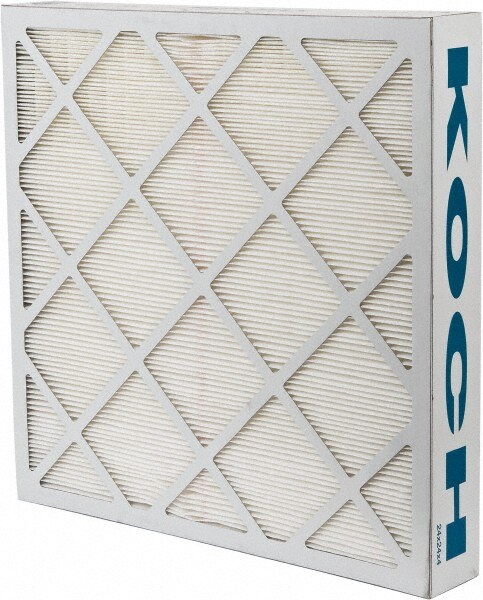 Pleated Air Filter: 24 x 24 x 4", MERV 14, 95% Efficiency, Wireless Pleated