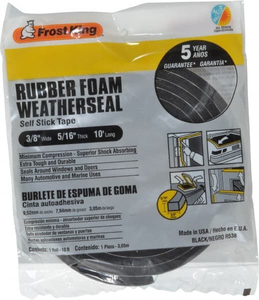 Frost King 1-1/4 in. x 7/16 in. x 10 ft. White High-Density Rubber