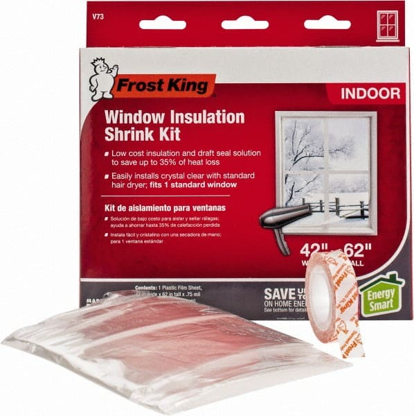 Frost King Window Insulation Shirk Kit 4-Pack Indoor 42" Wide x 62" Tall V73/4 