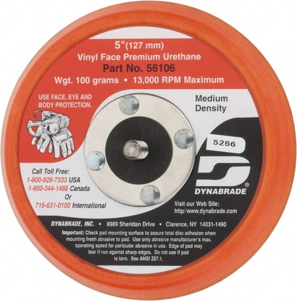 Disc Backing Pad: Nonvacuum Replacement Pad