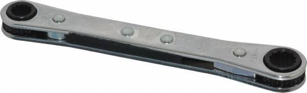 Box End Wrench: 1/4 x 5/16", 12 Point, Double End