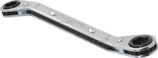 Box End Offset Wrench: 3/8 x 7/16", 6 Point, Double End