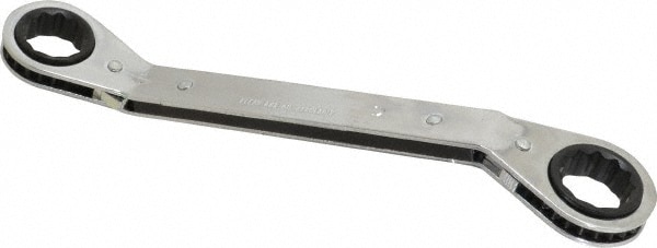 Box End Offset Wrench: 19 x 21 mm, 12 Point, Double End