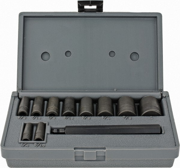 Hollow Punch Set: 11 Pc, 0.25 to 1"