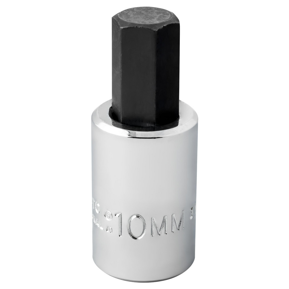 Hand Hex Bit Socket: 3/8" Drive, 10.00 mm Hex