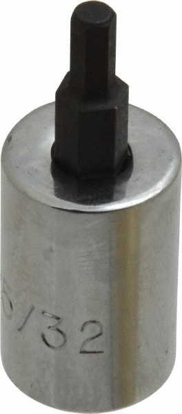 Hand Hex Bit Socket: 3/8" Drive, 5/32" Hex